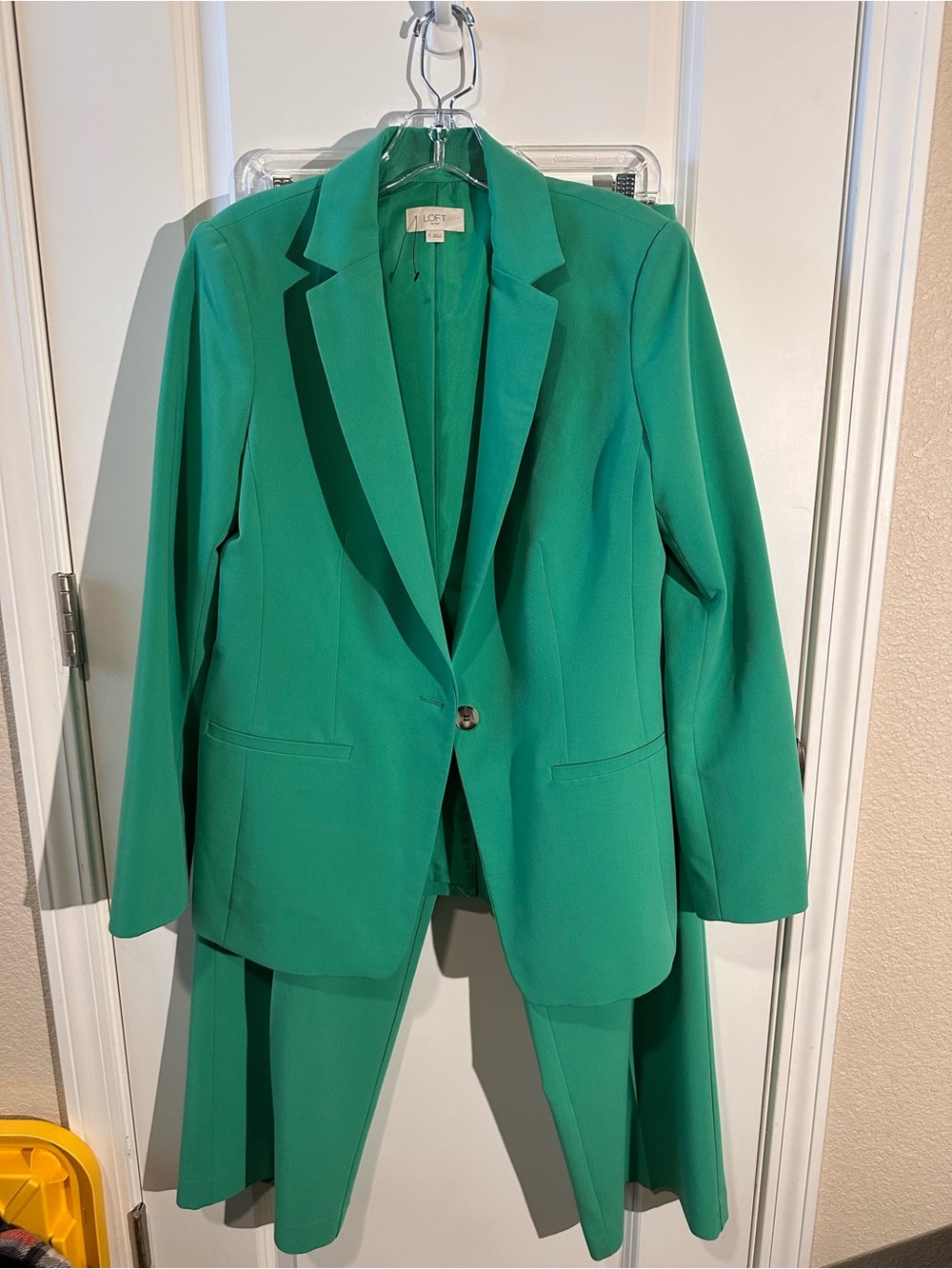 Loft Outlet 2pc Green Blazer Suit NWOT